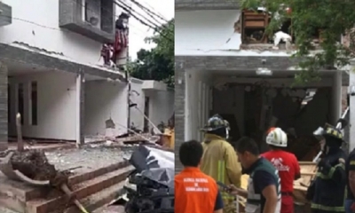 La explosión dejó daños de consideración/Foto. RRSS