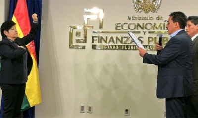 Teresa Morales juró este lunes. Foto: Ministerio de Economía