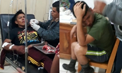 Así quedaron los militares heridos/Foto. Kandire