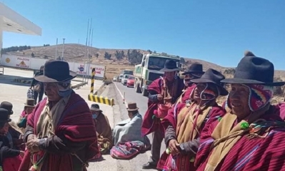75 puntos de bloqueo de caminos a nivel nacional 