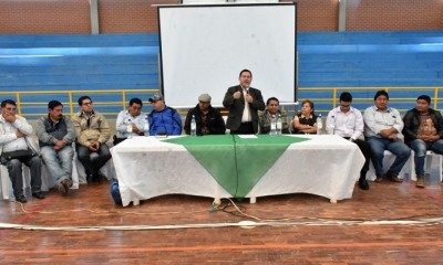 Alcalde Ramiro Vallejos, apertura taller de capacitación