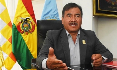 El gobernador de Cochabamba, Humberto Sánchez