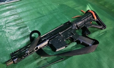 Un arma encontrada en un operativo antidroga de 2023. Foto: FELCN