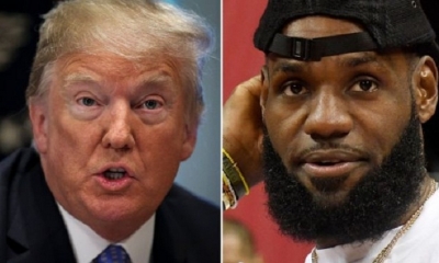 Donald Trump publicó un comentario en Twitter después de que la estrella del baloncesto lo acusara de divisionismo.