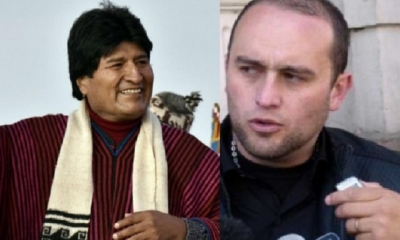 Horacio Poppe y Evo Morales /Foto. Kandire