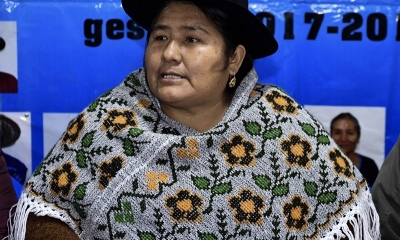 La ejecutiva de las Bartolinas Sisas, Segundina Flores