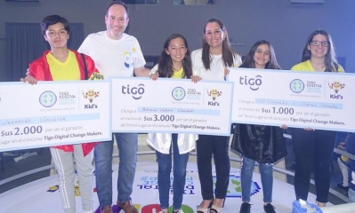 GANADORES CON EJECUTIVOS DE TIGO/Foto. Kreab