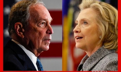 Michael Bloomberg y Hillary Clinton. Fotos: EFE