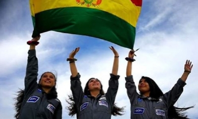 Alina Santander, Cristina Santander y Valeria Burgoa/Foto. RRSS