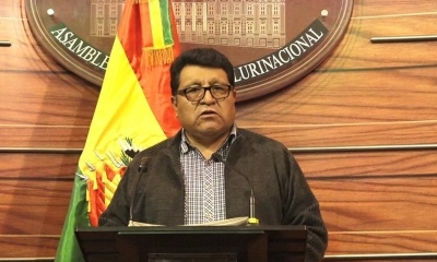 El senador Efraín Chambi, del Movimiento Al Socialismo (MAS). 
