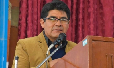 El gobernador dio la información. Foto: Gob. Potosí.