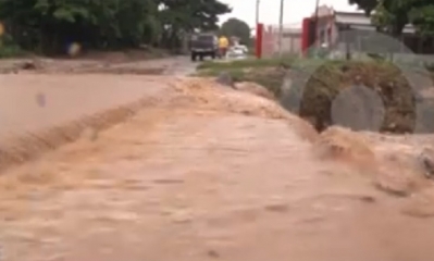 Los distritos 3, 4 y 6 del municipio de La Guardia, fueron los más afectados por la fuerte lluvia/Foto. Captura de pantalla