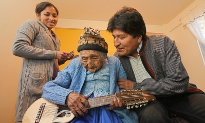 Foto: Abi El expresidente Evo Morales junto a 