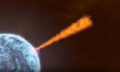 Ilustración de una explosión cósmica. Foto: NASA