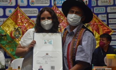 Directora General de Medicina Tradicional e Interculturalidad del Ministerio de Salud y Deportes, Maritza Patzi Chambi