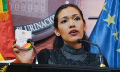 Adriana Salvatierra, presidenta del Senado/Foto. RRSS