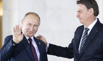 Jair Bolsonaro y Vladimir Putin | Fuente: AFP 