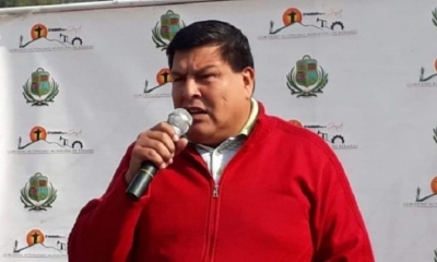 El alcalde de Bermejo y actual candidato a diputado por el Movimiento al Socialismo (MAS), Delfor Burgos