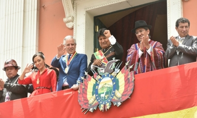 Ceremonia de celebración del Estado Plurinacional de Bolivia. fotos Enzo De Luca