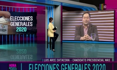 Captura de pantalla: Luis Arce Catacora