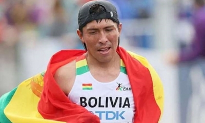 El atleta boliviano Héctor Garibay