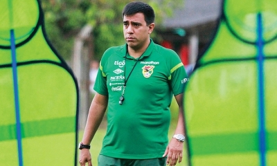 César Farías, director técnico de Bolivia. 
