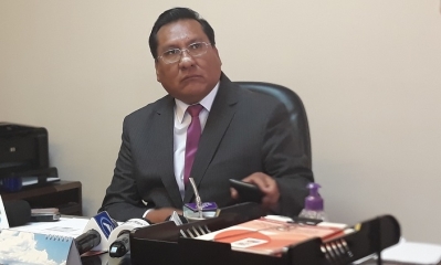 El representante del Consejo de la Magistratura (CM) en La Paz, Américo Araníbar.