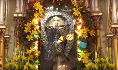 La imagen del señor de Romansa en Tarata. 