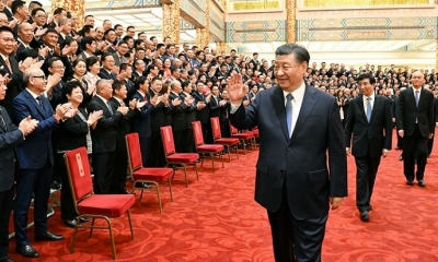 El presidente Xi Jinping en un acto institucional