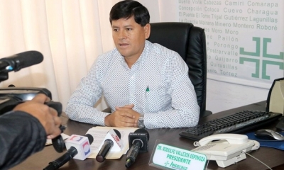 El presidente de la Asociación de Municipios de Santa Cruz (Amdecruz), Rodolfo Vallejos