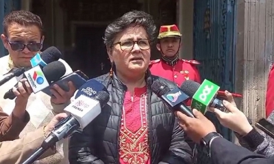 La Ministra de Trabajo explicó que ella está pidiendo medio día de vacación. Foto captura de pantalla.