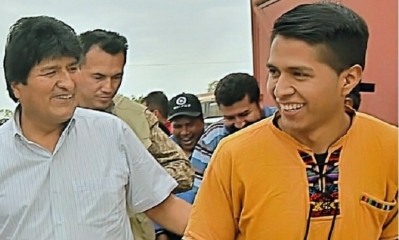 Evo Morales y Andronico Rodríguez.