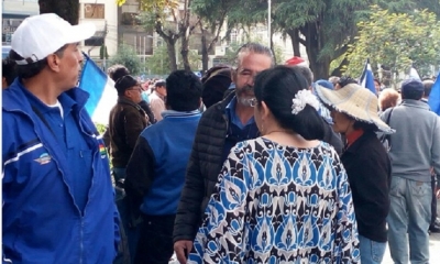 García Linera, aseguró que no lideraba la marcha/Foto. RRSS