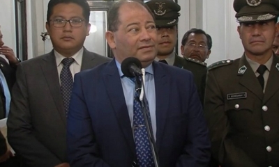 Carlos Romero, Ministro de Gobierno. Foto: Btv (Facebook)