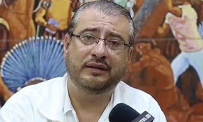 El presidente del Comité Pro Santa Cruz, Rómulo Calvo