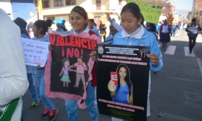 Gran caravana y marcha contra todo tipo de violencia. Foto: Gobierno Municipal de Sacaba