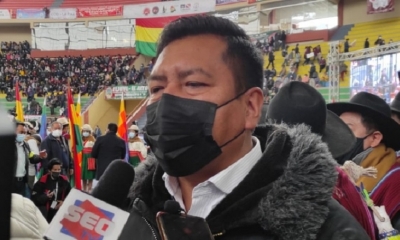 El presidente de la Cámara de Diputados, Freddy Mamani