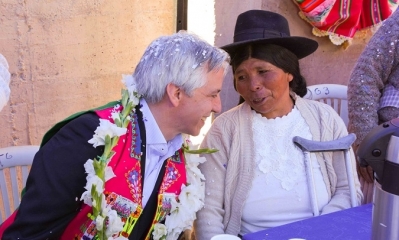  El vicepresidente Álvaro García Linera entregó 106 viviendas sociales