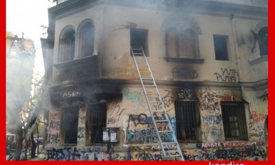 Los hechos ocurrieron en la avenida Vicuña Mackenna que se ha transformado en una zona de vandalismo y enfrentamientos