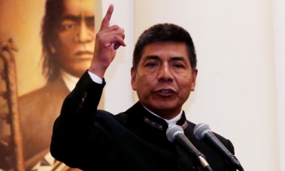  El canciller Fernando Huanacuni.