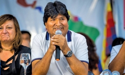 El jefe del MAS, Evo Morales