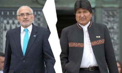 Carlos  Mesa y Evo Morales/Foto. Kandire