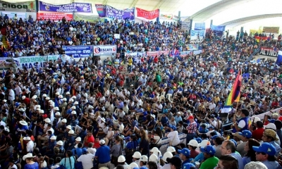 Un congreso del MAS en el municipio de Montero, Santa Cruz.