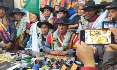 El dirigente de la Csutcb, Lucio Quispe.