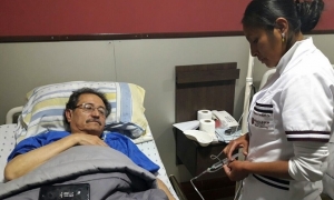 Por su estado de salud Bazán permanecerá en el hospital hasta su recuperación, y luego será traslado al penal. Foto: ABI