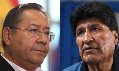 Luis Arce y el expresidente Evo Morales