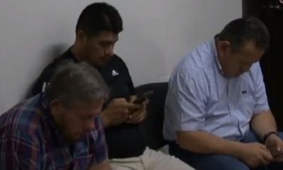 Los acusados aguardan su audiencia cautelar/Foto. Captura de pantalla 
