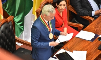 El vicepresidente Álvaro García Linera (ABI)