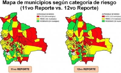 El Índice de Riesgo Municipal toma en cuenta variables epidemiológicas y demográficas para categorizar a los 339 municipios del país