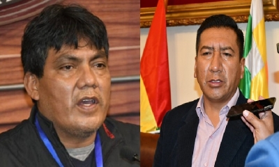 Los diputados, Héctor Arce y  Freddy Mamani